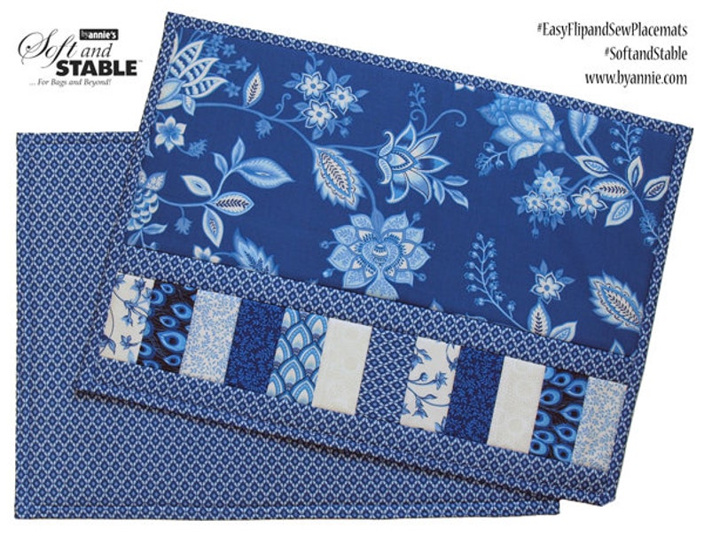 EASY FLIP and SEW Placemats Sewing Pattern 2 Etsy