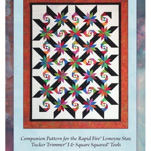 LEMOYNE TRAILS Quilt Pattern - Pam Goggans - Studio 180 Design - Rapid Fire Lemoyne Star Tucker Trimmer I Square Squared 2 - Scrappy Snail