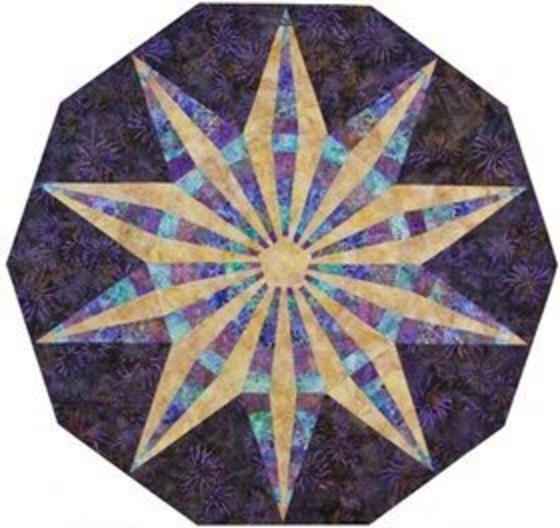 Cheryl Phillips Wedge Ruler Bonus Pattern Table Topper Tree Skirt Circles Phillips Fiber Art JEWEL BOX GEM 30 Companion Template Tool