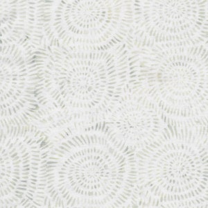 Island Batik - IB Coconut - Neutrals - Light White Gray Floral Mum Blender Tonal Off Ivory Tan Beige Background Flowers Cold Grey Blue Green