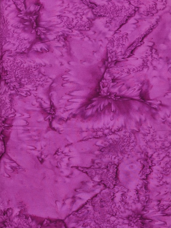 Batik Textiles - 5406 - Magenta Watercolor - Bahari Fabric Blender - Pink Purple Marine Seahorse Tropical Fish Coral Reef Seaweed Coast Sea