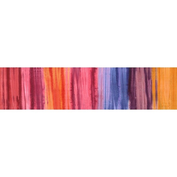 Michael Miller - Sunkist Bamboo Stripe - Ombre Tropical Batik Fabric - BT9426-SUNK-D -Multi Rainbow Rust Red Magenta Orange Plum Purple Pink