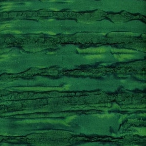 May include: Abstract textile pattern featuring horizontal bands of varying shades of green. The design has a textured appearance, with darker green and black accents creating depth and dimension. The overall effect is reminiscent of a watercolor painting.
