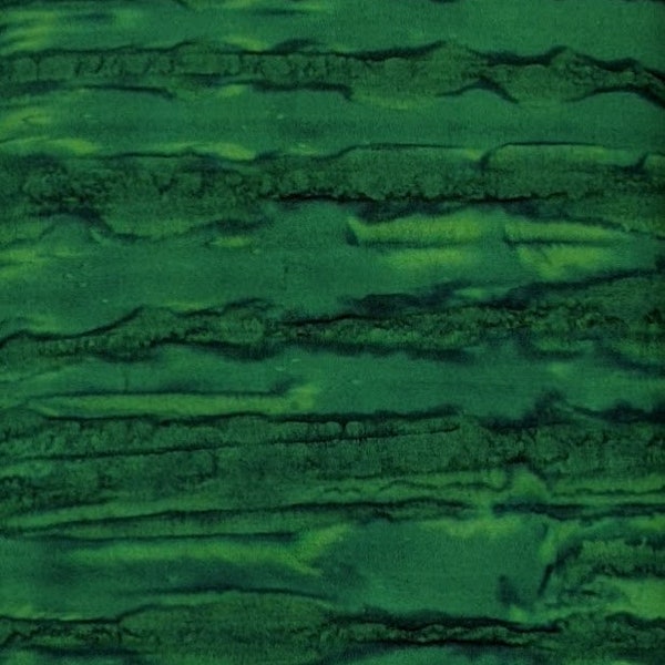 Batik Textiles - 8406 Ombre - Christmas Green Mottle Watercolor - Blender Fabric - Forest Emerald Dark Pine Basil Deep Jungle