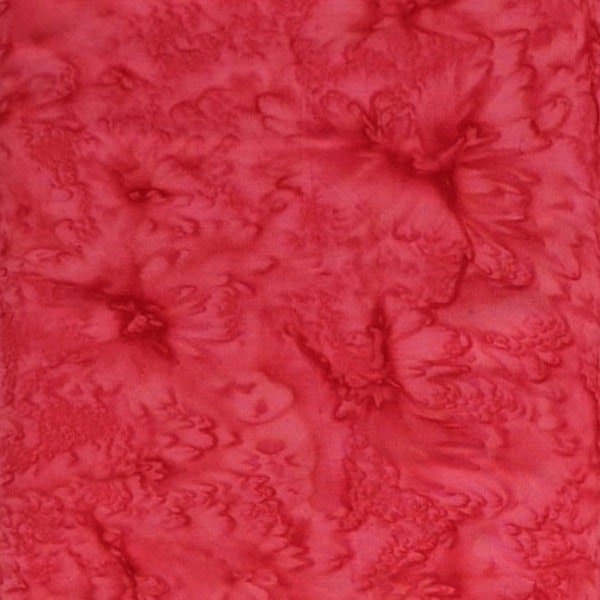 Batik Textiles - 6077 - Magenta Pink Watercolor - Basic Fabric Blender - Bright Background Hot Tropical Punch Summer Spring Berry Cerise