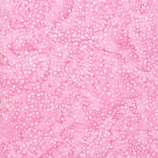 Island Batik - IB BE32-B1 - Foundations Blenders - Carnation Bubbles - Cool Pink Dots Tonal Small Mini Tiny Taffy Lavender Winter Icy Snow