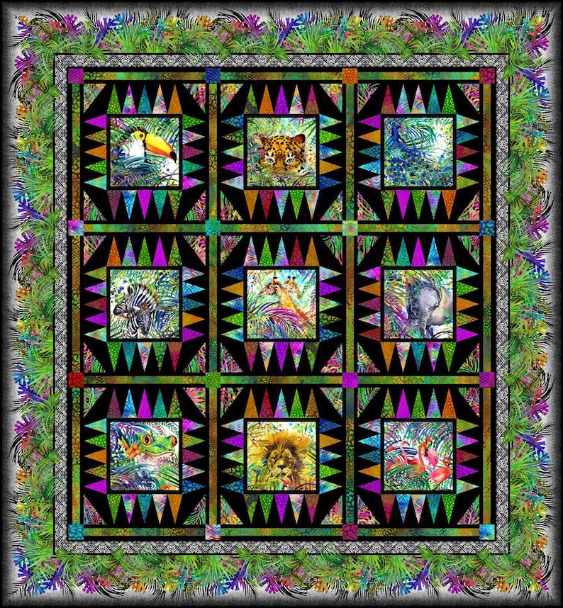 SAFARI QUILT Pattern by Jason Yenter for In The Beginning Etsy