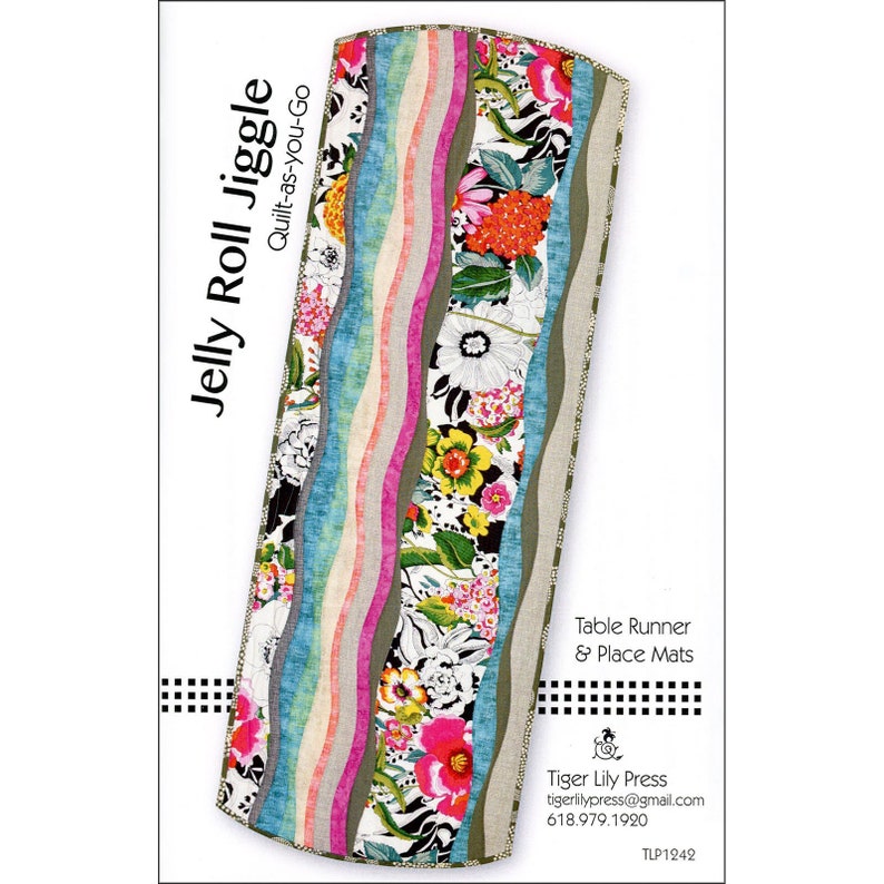JELLY ROLL JIGGLE Quiltasyougo Table Runner & Placemats Etsy
