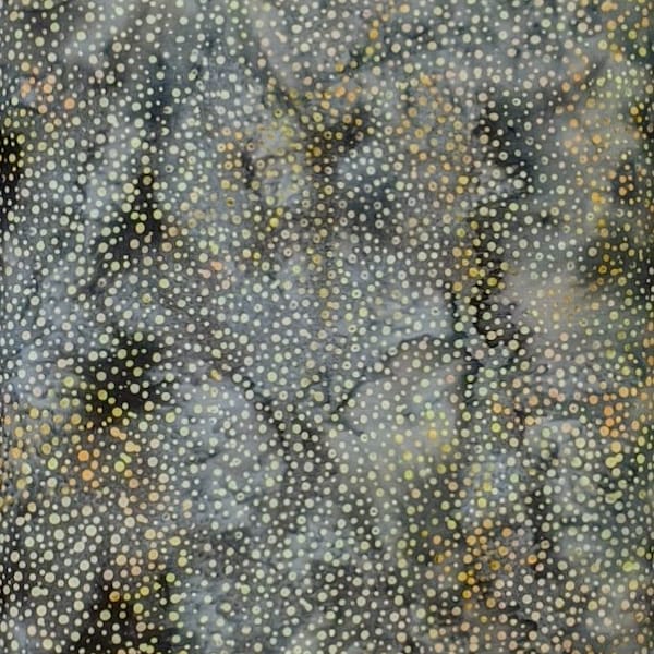 Hoffman California - 885-232 Citrine - Bali Dots - Blender Batik Fabric -Medium Cold Gray Warm Rustic Citrus Orange Pink Yellow Winter Steel