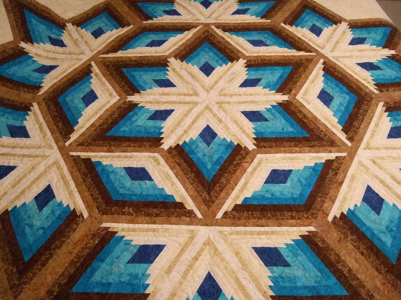 DIAMOND LOG CABIN Star Quilt Pattern Dunster Quilts Linda Etsy