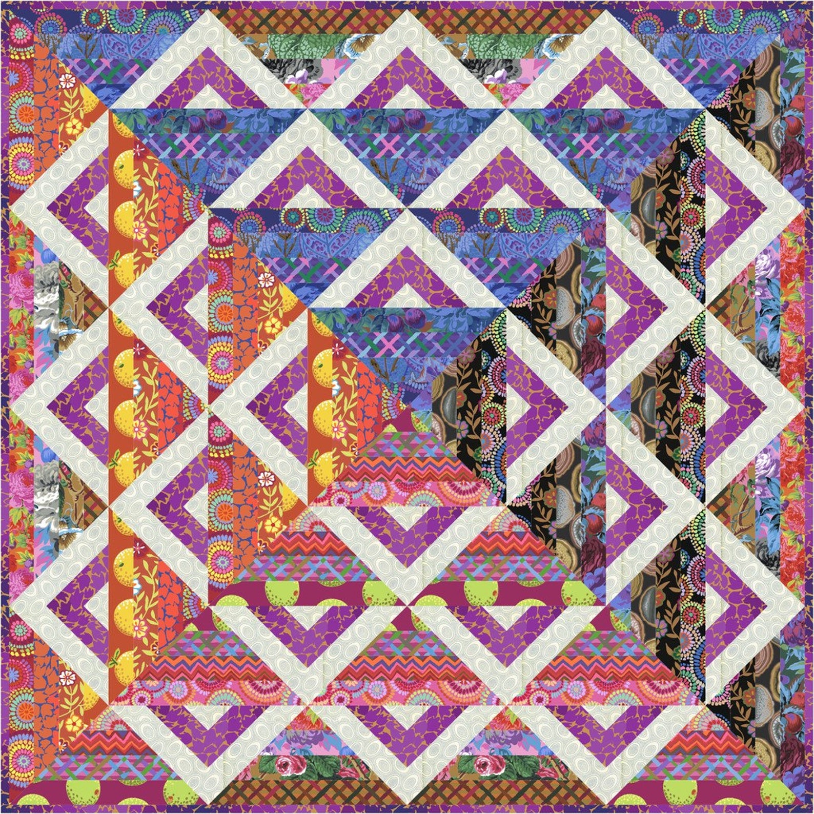 PAINTBOX Quilt Pattern Colourwerx Colorful Contemporary Etsy