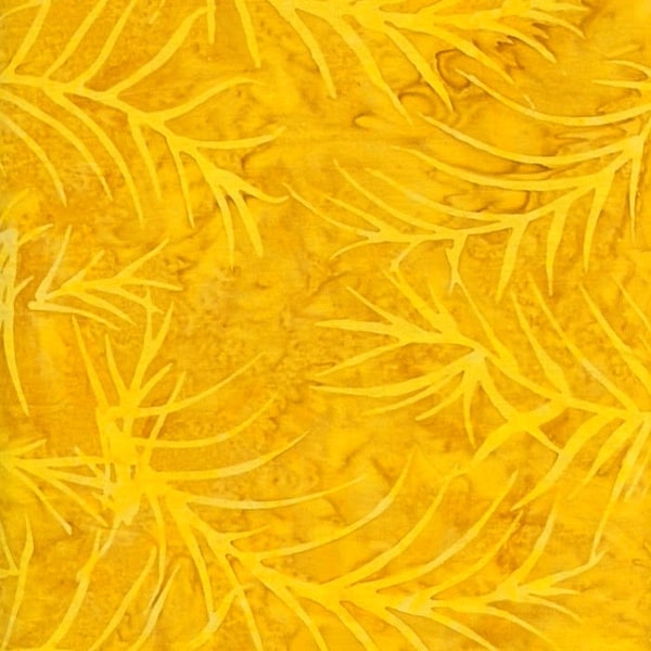 Island Batik - IB 721906120 - Sun Palm - Bliss - Deep Orange Palm Fronds Bright Saturated Sun Gold Tangerine Citrus