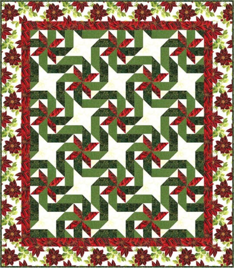 GIFT WRAPPED Christmas Quilt Pattern by Marjorie Rhine for Quilt Design NW QDN126 Present image 1