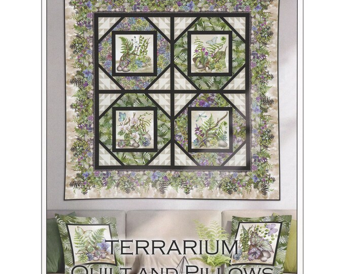 TERRARIUM Quilt and Pillows Pattern by Jason Yenter for in the