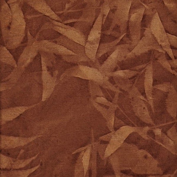 Batik Textiles - 0603 - Warm Brown Bali SunPrints - Specialty Fabric Blender - Photosynthesis Milk Chocolate Pecan Syrup Caramel Leave Tonal