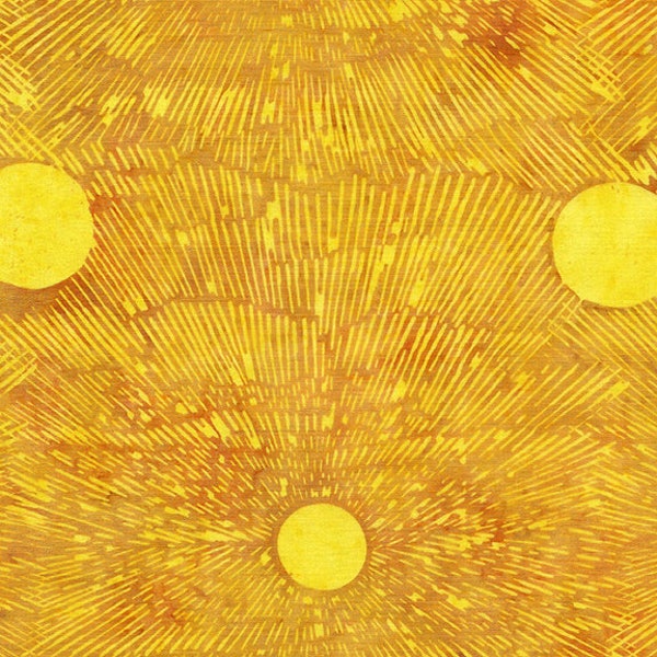 Island Batik - IB 122001065 - Spicy Mustard Sunset - Garden Gems - Medium Dark Yellow Orange Golden Dandelion Tuscan Sunrise Beams Tangerine