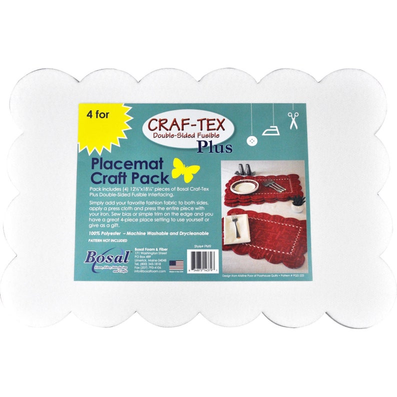 Bosal SCALLOPED PLACEMAT Craft Pack 12.5 X 18.25 Etsy