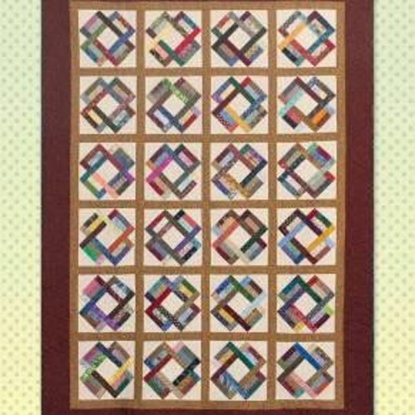 LOVE HANDLES Quilt Pattern - Black Cat Creations - Judy Dohrman - Contemporary Modern Antique Flair Scrappy Strip Block Stash Rectangles