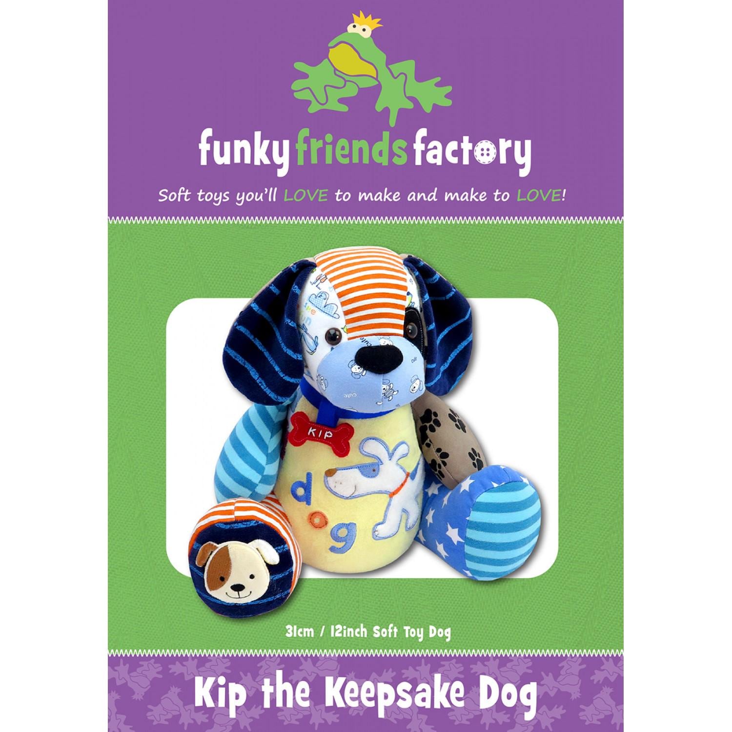 KIP the KEEPSAKE DOG - Stuffed Animal Toy Sewing Pattern - Pauline