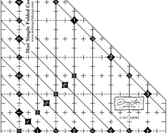 Mini regla de esquinas dobladas simples de Doug Leko para Antler Quilt Designs ANQR2