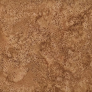 Hoffman California - 885-53 Coffee - Bali Dots - Watercolor Blender Batik Dot Fabric - Medium Brown Tonal Warm Peanut Caramel Tawny Cinnamon