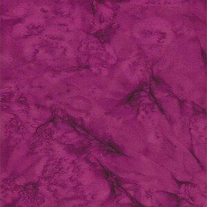 May include: A close-up of a fabric with a mottled pattern in shades of magenta and dark purple. The fabric has a textured appearance with swirling, cloud-like designs.