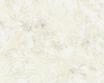 Hoffman California - 885-531 Papyrus - Bali Dots - Watercolor Blender Batik Dot Fabric -Light Ivory Pearl White Tonal Chiffon Lace Parchment