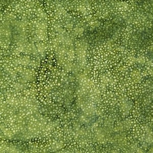 Hoffman California - 885-111 Watermelon - Bali Dots - Watercolor Blender Batik Dot Fabric - Melon Green Tonal Warm Grass Field Moss Olive