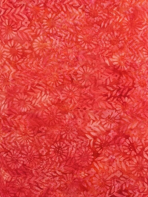 Batik - Red flowers
