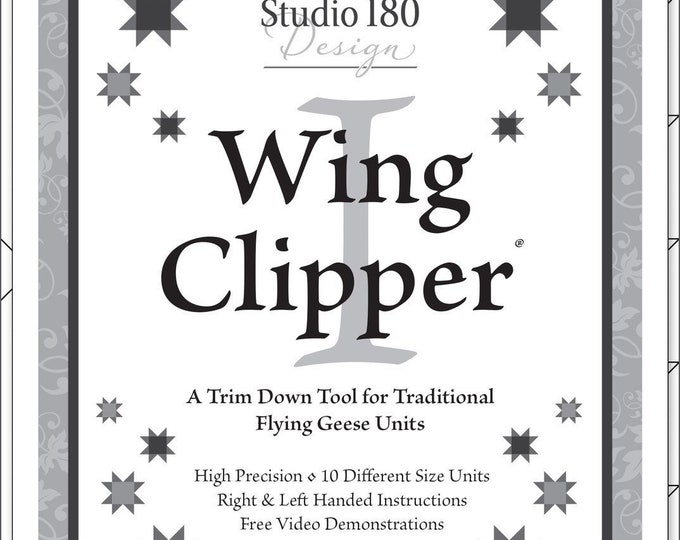 WING CLIPPER I Tool Ruler Deb Tucker Studio 180 Design DT07 Flying Geese Trimmer 5 X 10 Units