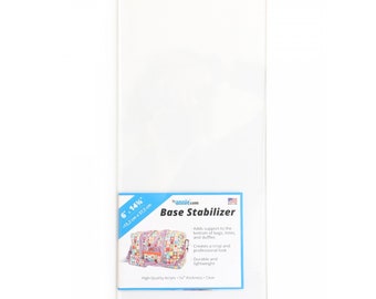 BASE STABILIZER - 6" X 14.75" - High Quality 1/10" Thickness Clear Acrylic Support for Bottom of Bags, Totes, Duffles - Durable Lightweight