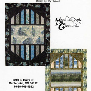 REFLECTIONS Quilt Pattern by Kari Nichols for Mountainpeek Creations 390 Panel Fast Easy Big Block