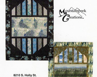 REFLECTIONS Quilt Pattern by Kari Nichols for Mountainpeek Creations 390 Panel Fast Easy Big Block