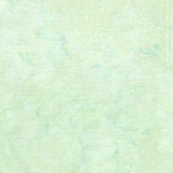 Hoffman California - 1895-522 Sea Grass - Light Green - Watercolor Blender Batik Fabric - Winter Spring Summer Warm Icy Pastel Easter Soft