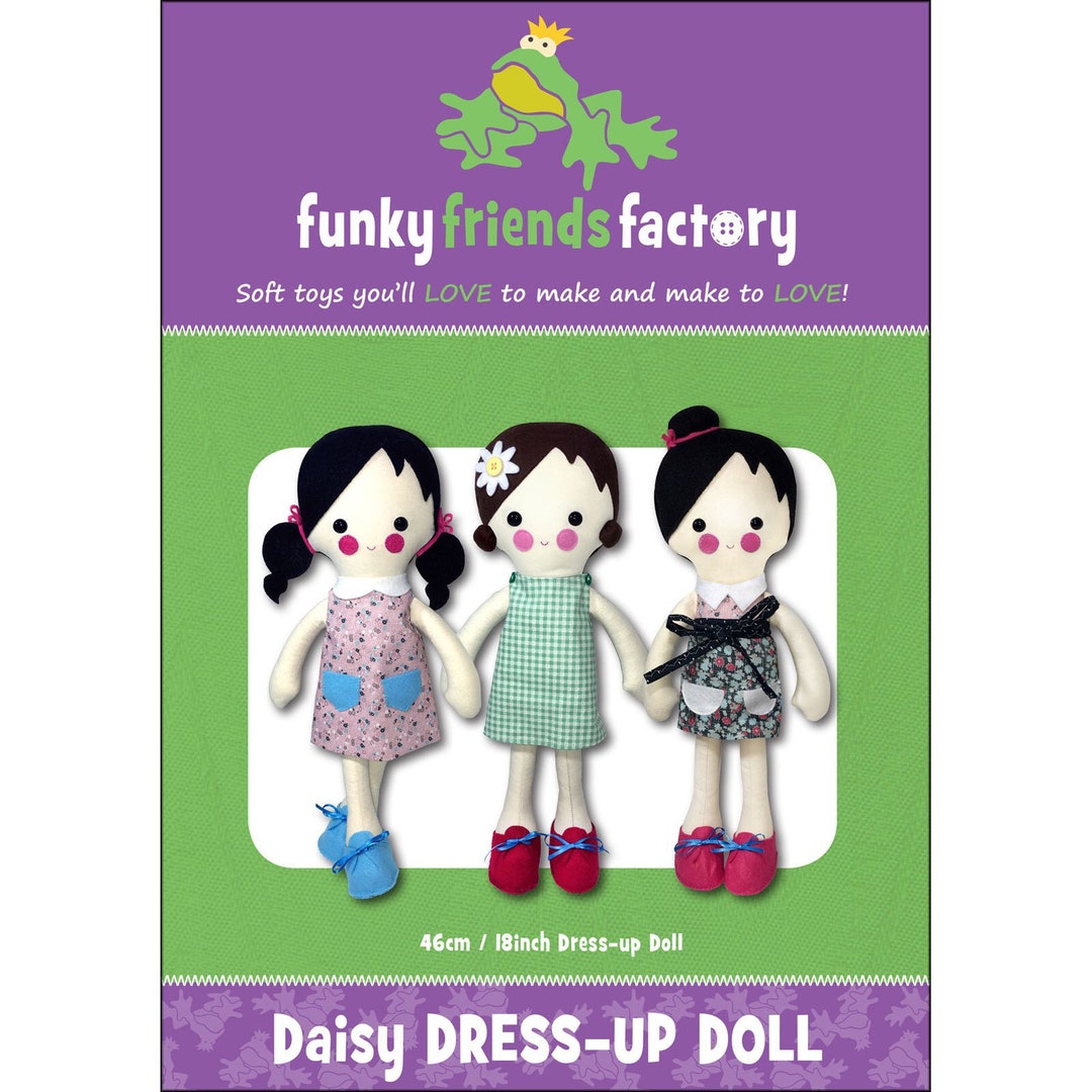 DAISY DRESSUP Doll Stuffed Animal Toy Sewing Pattern Pauline Mcarthur