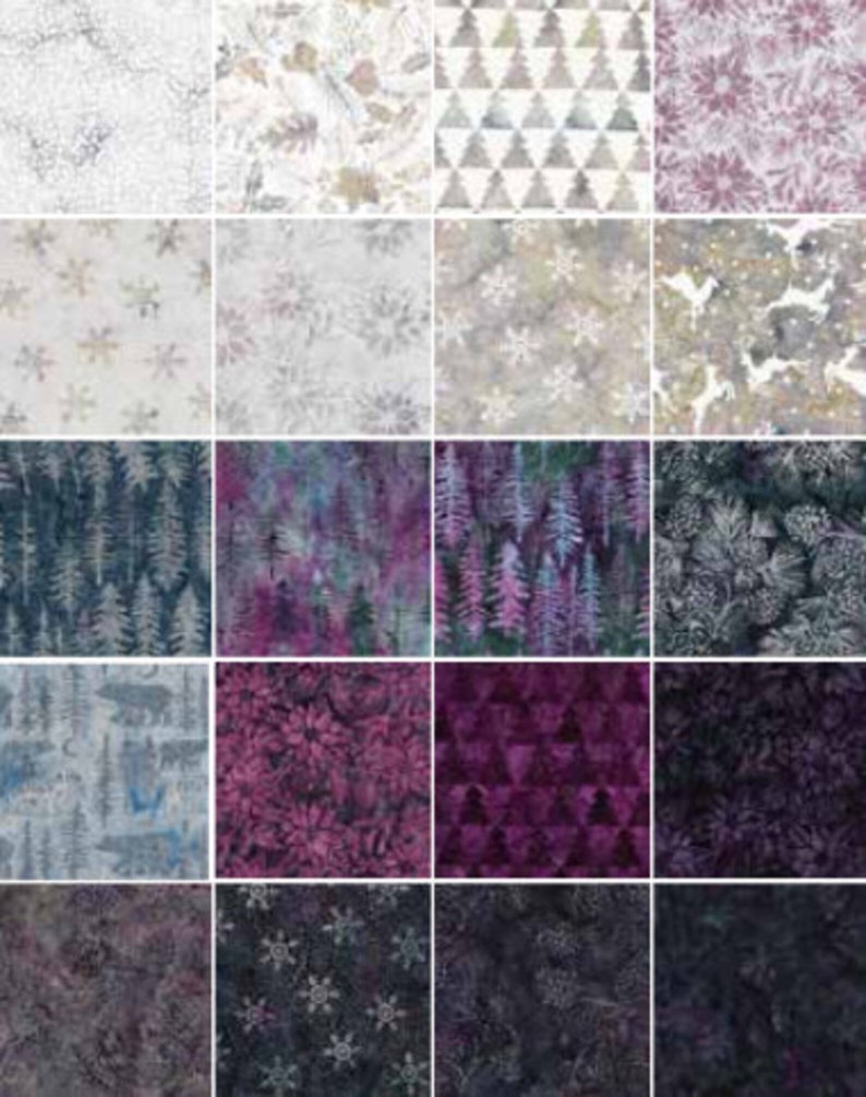 Island Batik IB 122016490 Vino Triangle Tree Plum Pudding Dark Purple Pink Fuchsia Berry Mauve Red Forest Pine Tonal Christmas Wine image 3