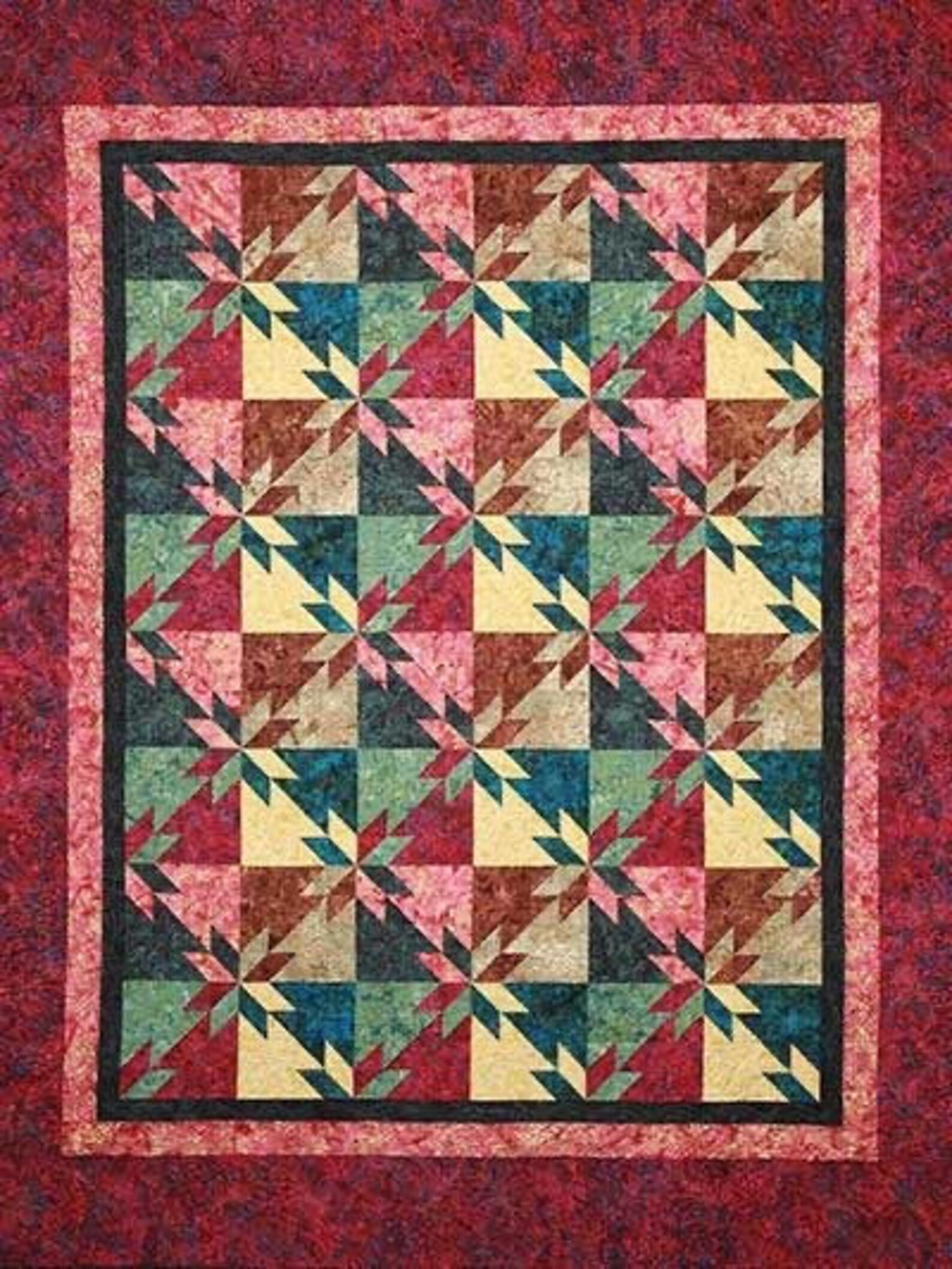 HUNTER'S STAR SIMPLIFIED Quilt Pattern by Debbie Maddy for Etsy