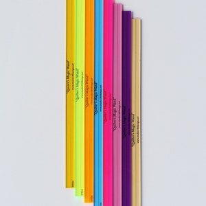 QUILTER&#39;S MAGIC WAND Tool Ruler - Deb Tucker - Studio 180 Design - DT04 - Lime, Light Pink, Beige - 1/2&quot; X 12&quot; High Precision Ruler