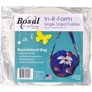 ROUNDABOUT BAG - 2 - 8&quot; Round Bosal Foam Craft-Tex In-R-Form Single Sided Fusible Interfacing Shapes - 221 495S-18 - Precision Cut Circles
