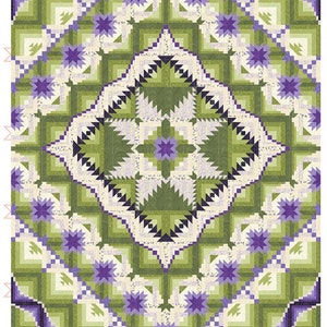 EUREKA! Quilt Pattern by Jackie Robinson For Animas Quilts AQP-3528 Benartex Log Cabin