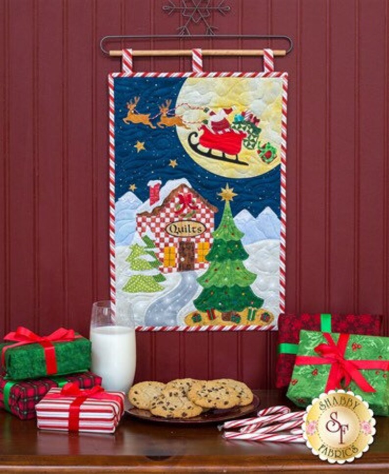 CHRISTMAS EVE Wall Hanging Quilt Pattern by Shabby Fabrics Etsy