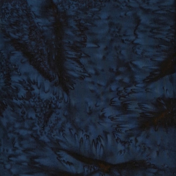 Island Batik - IB Storm - Brilliant Blues - Foundations Basics - Dark Blue Watercolor Fabric - Deep Navy Royal Ocean Midnight Moonstruck