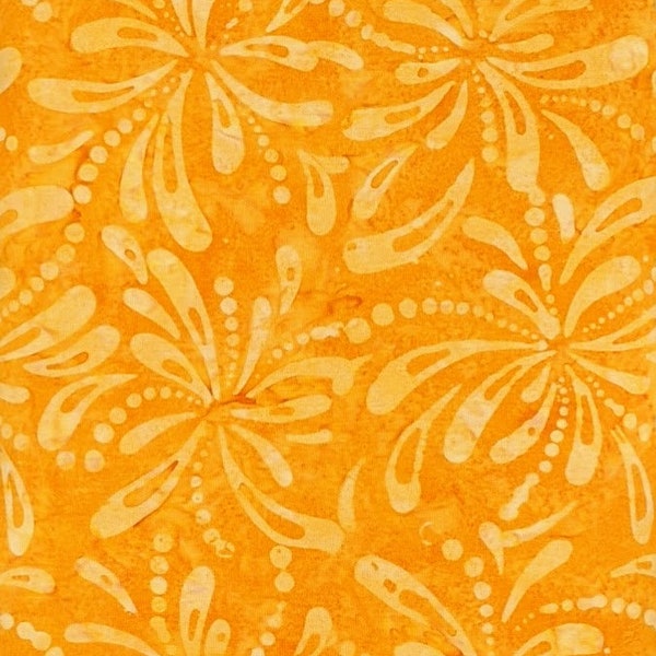 Batik Textiles - 4706 - Orange Yellow Splash - Fireworks Collection Blender Fabric - Bright Arial Blender Explosion Dynamite Boom Splatter