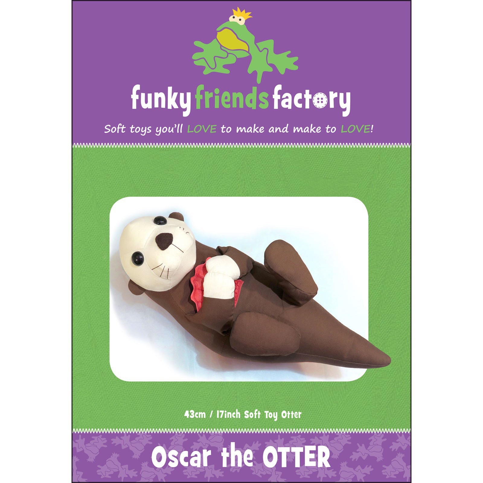 OSCAR the OTTER Stuffed Animal Toy Sewing Pattern Pauline Etsy 日本