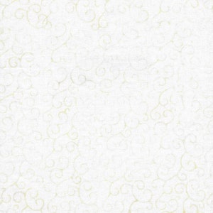 Island Batik - IB Flour - Neutrals - Swirls Curls Filigree Tonal White Ivory Tan Beige Blender Twirls Light