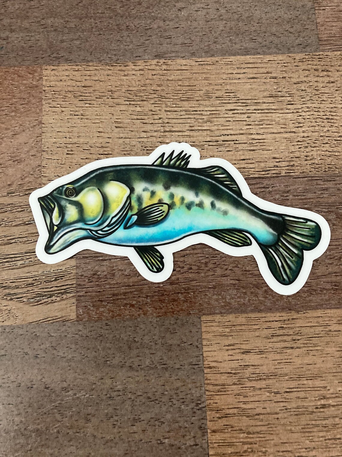 4 Bass Sticker Big Mouth Bass Fishing Sticker Fly - Etsy