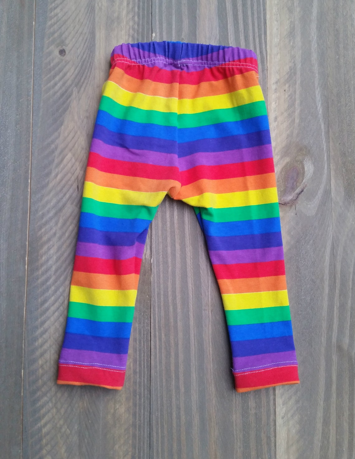 Rainbow Leggings Cotton Spandex Lycra Elastic Waist Baby Pants Etsy