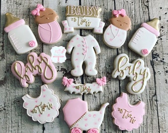 Baby Shower Cookies Etsy Baby Shower Cookies Etsy