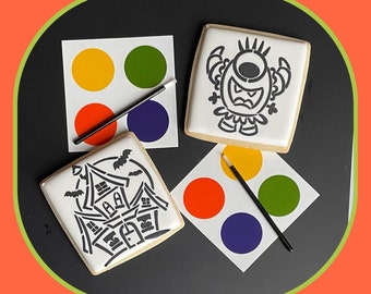 Halloween Paint Your Own Cookies PYO Cookies