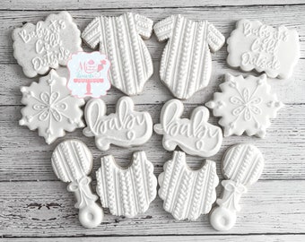 Baby it’s Cold Outside Shower Sugar Cookies